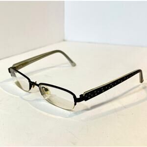 Phoebe Couture Glasses FRAMES ONLY P233 Black White Polka Dots 48-18-130